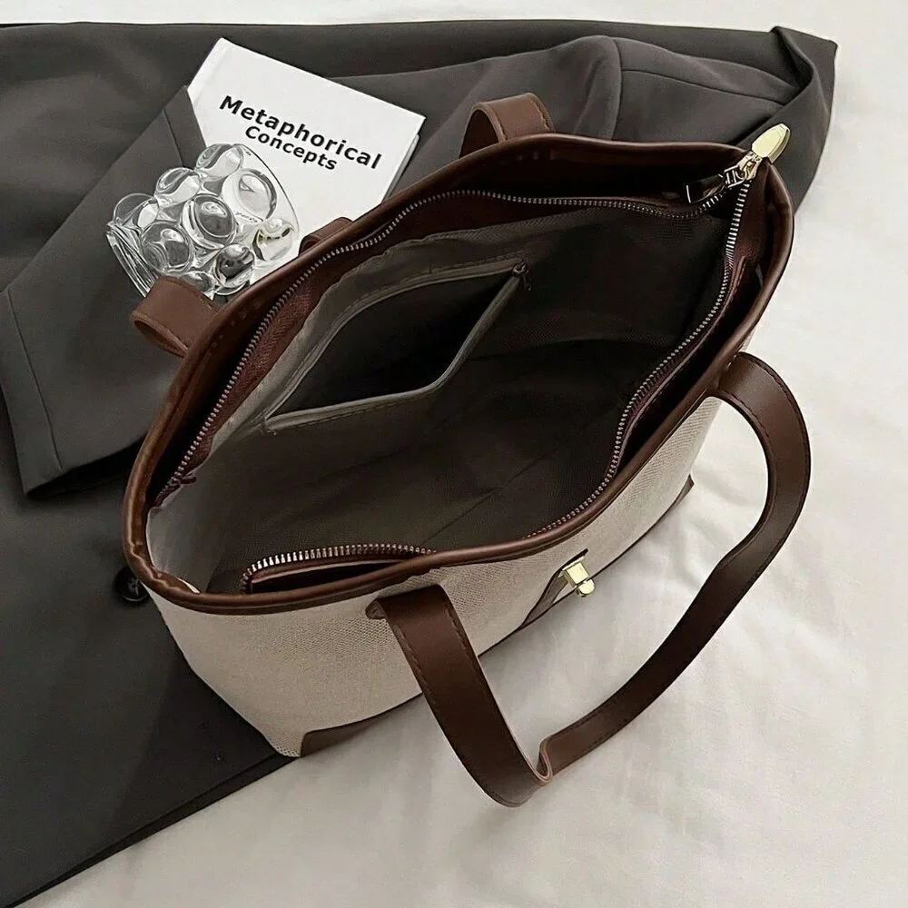Multicolor Casual Women's Business Foldable Dual Strap Tote Bag
